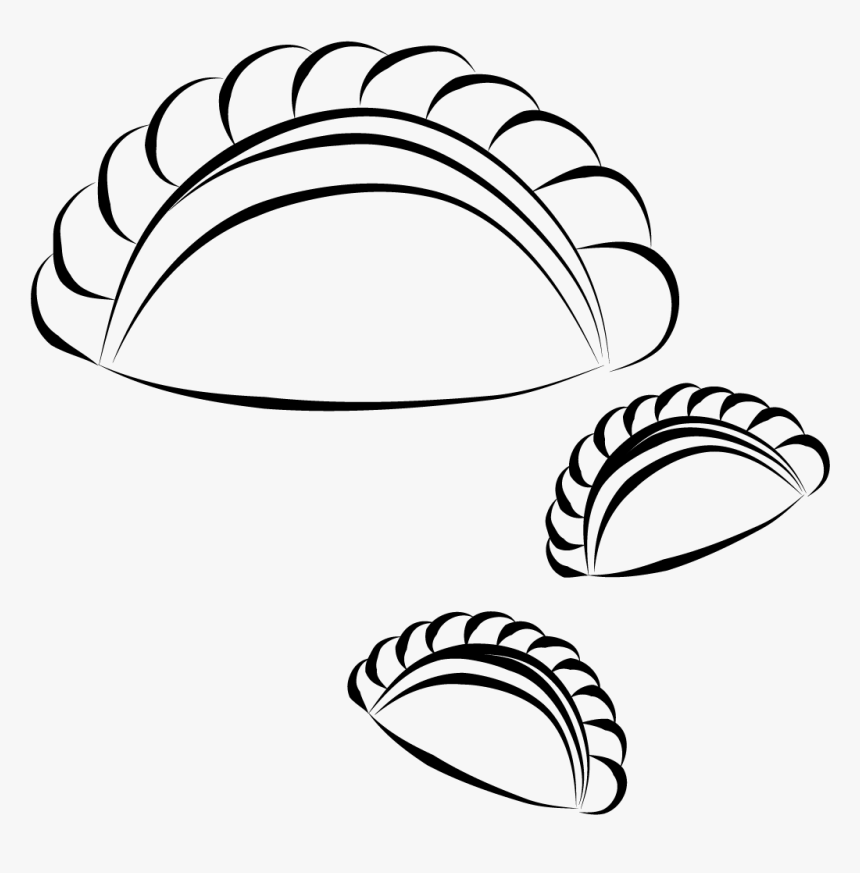 Curry Puff Clipart Black And White, HD Png Download, Free Download