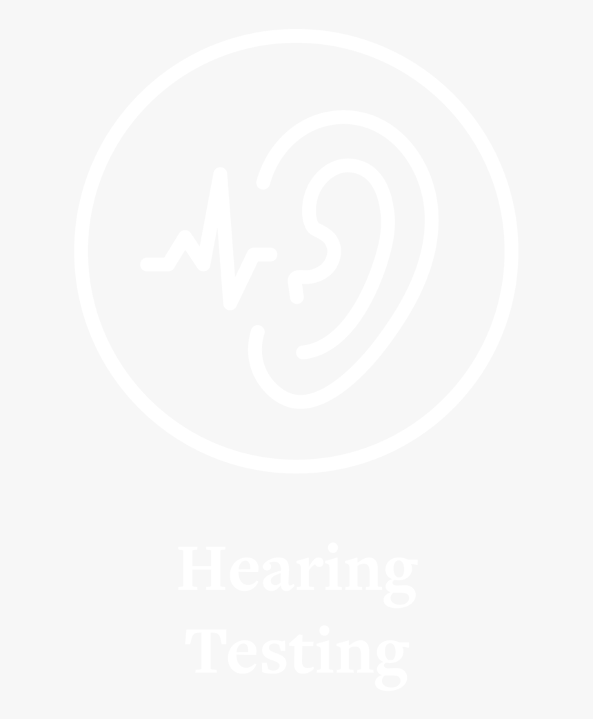 Hearing Testing Circle Icon White Outline With Text-01 - Claremont Graduate University, HD Png Download, Free Download