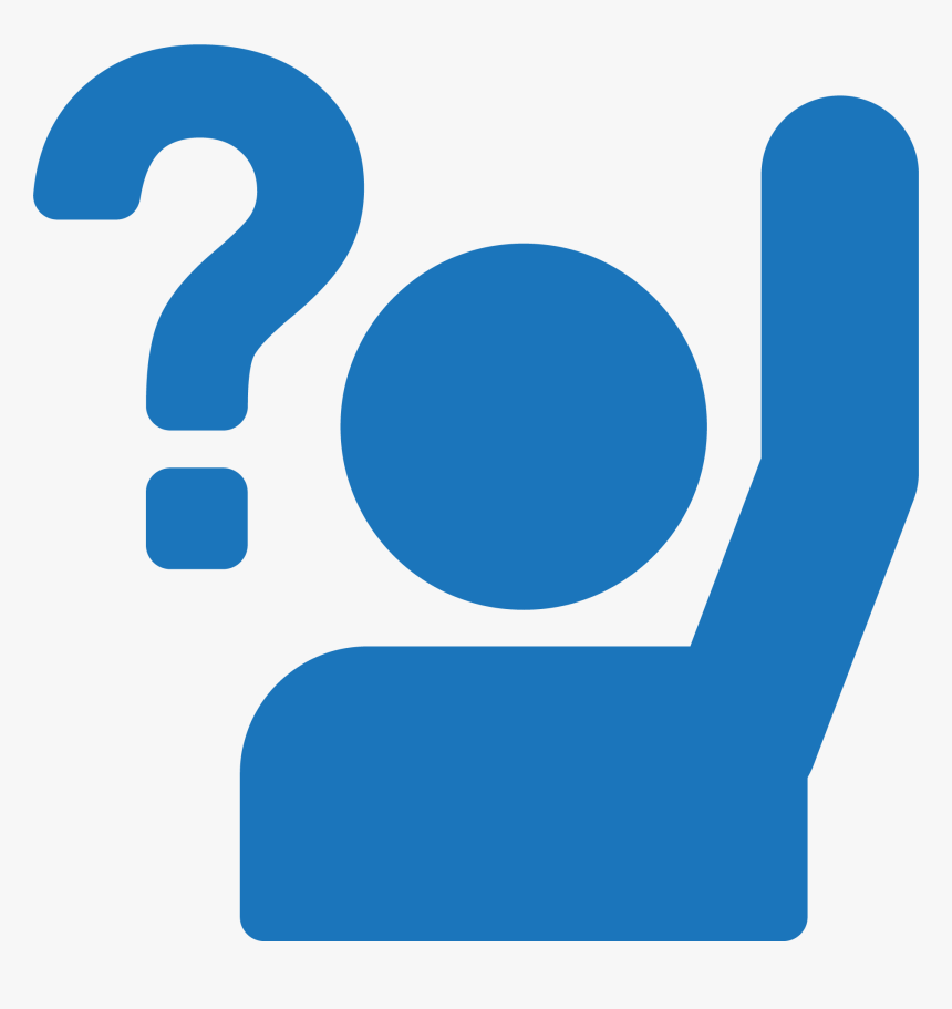 Icon Ask Png Clipart , Png Download - Raise Hand Question Clipart, Transparent Png, Free Download