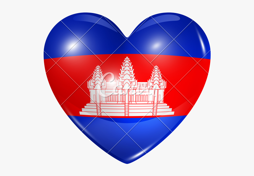 I Love Cambodia Png - Flag Of Cambodia, Transparent Png, Free Download