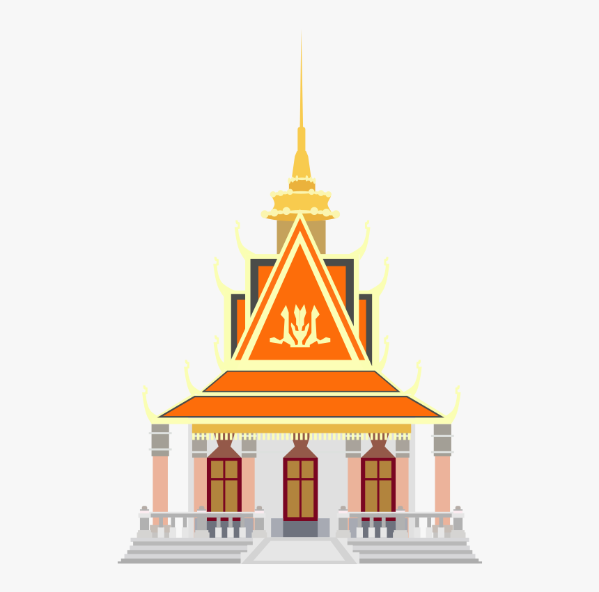 Pagoda In Cambodia Png, Transparent Png, Free Download