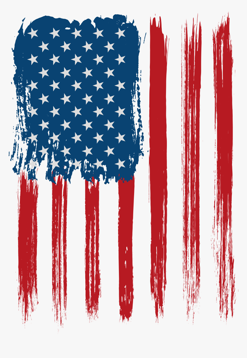 Flags Clipart Decoration - Clip Art American Flag Transparent, HD Png Download, Free Download