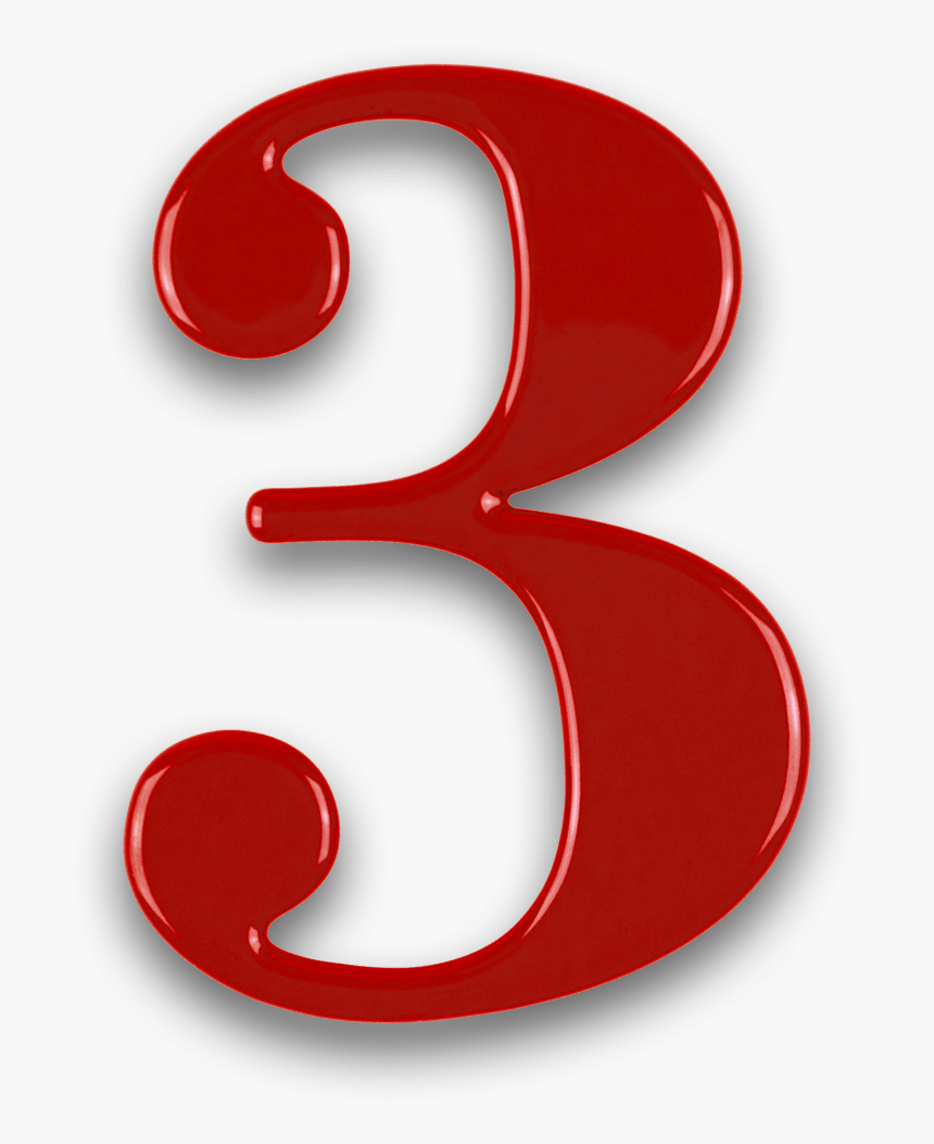 Now You Can Download 3 Icon Png - Red 3 Transparent Background, Png Download, Free Download
