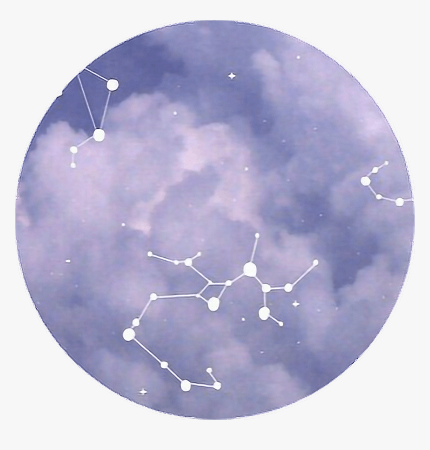 Tumblr Aesthetic Icon Iconic Icons Circle Polaroid - Pastel Blue Purple