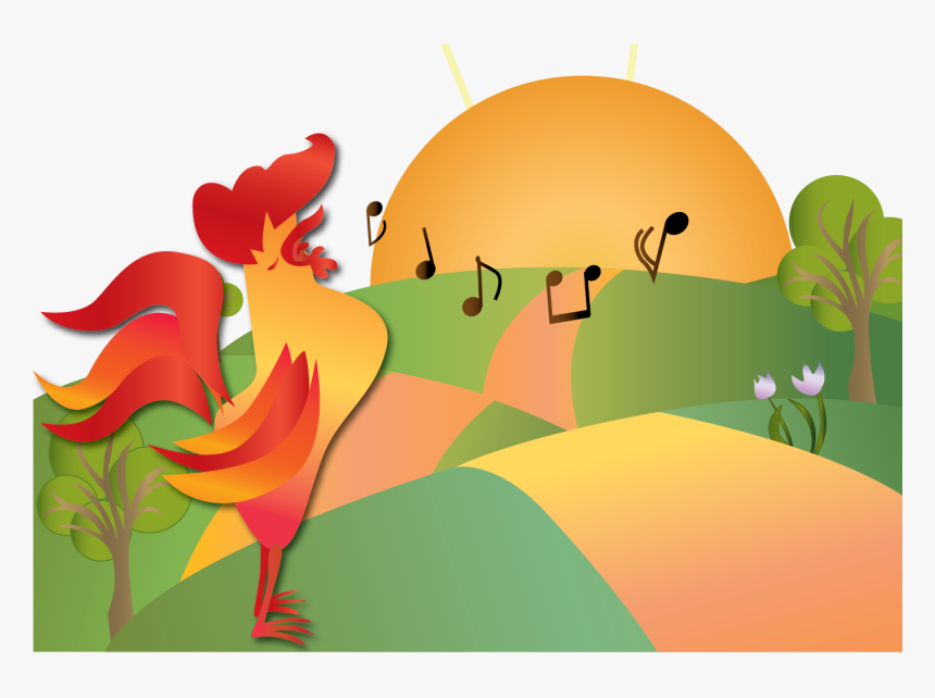 Chicken Rooster Clip Art - Good Morning Imagen Animada, HD Png Download, Free Download