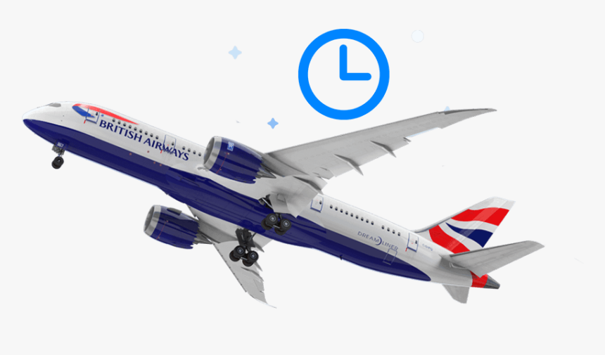 British Airways Flight Delay Compensation - British Airways Transparent Plane, HD Png Download, Free Download