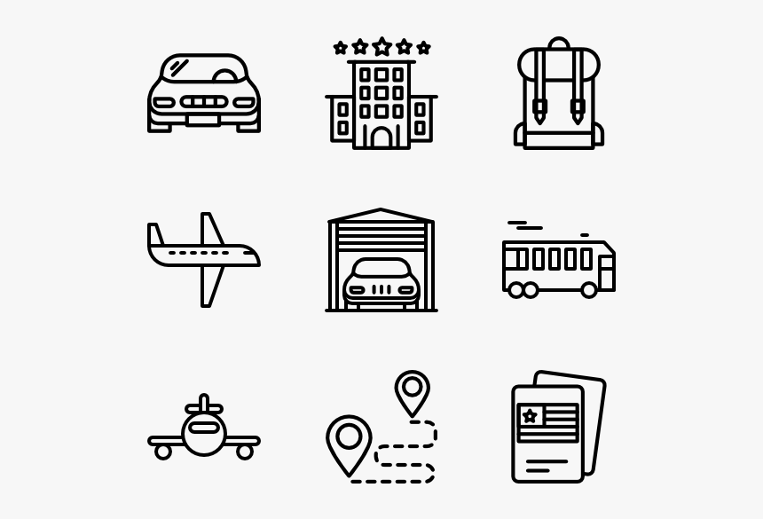 Travel - Manufacturing Icons, HD Png Download, Free Download