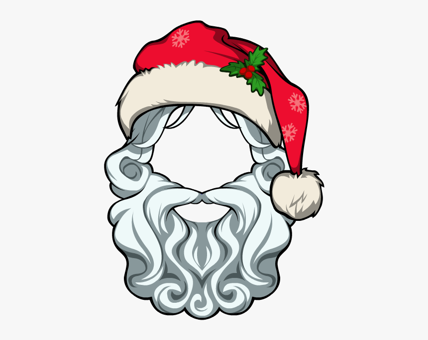 Clip Art Png Freeuse Stock - Cartoon Santa Hat And Beard, Transparent Png - kindpng Clip Art Png Freeuse Stock - Cartoon Santa Hat And Beard, Transparent Png - kindpng