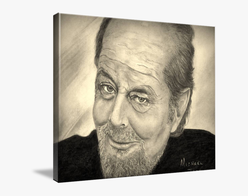 Pencil Drawing Of Celebrity Jack Nicholson Face - Visual Arts, HD Png Download, Free Download