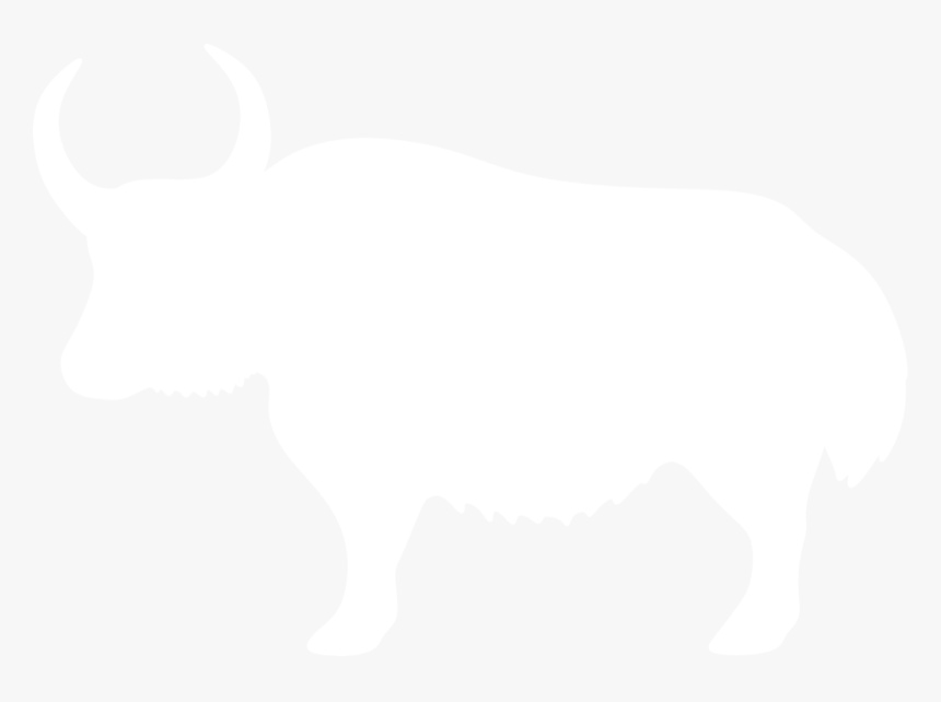 Transparent Yak Png - Yak White Silhouette, Png Download, Free Download