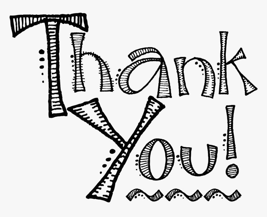 Vector Thank You Icon Black And White Thank You Clipart Hd Png Download Kindpng