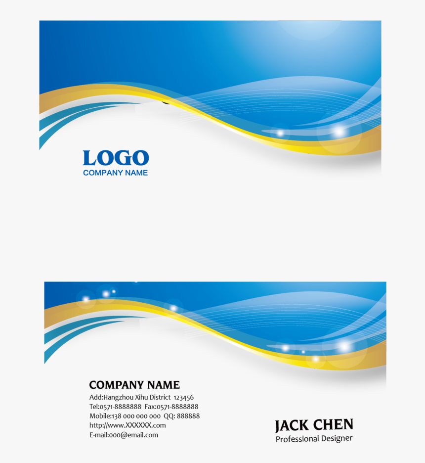 Blue Business Euclidean Vector Card Icon - Design Visiting Card Background Png, Transparent Png, Free Download