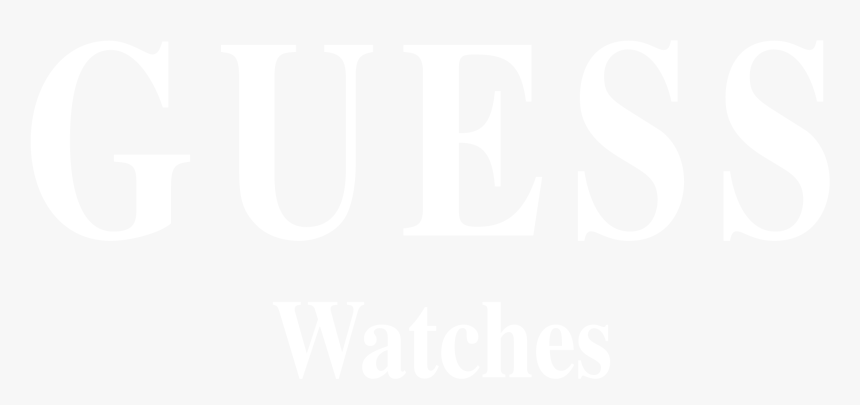 Guess Watches Logo Black And White - Calligraphy, HD Png Download, Free Download