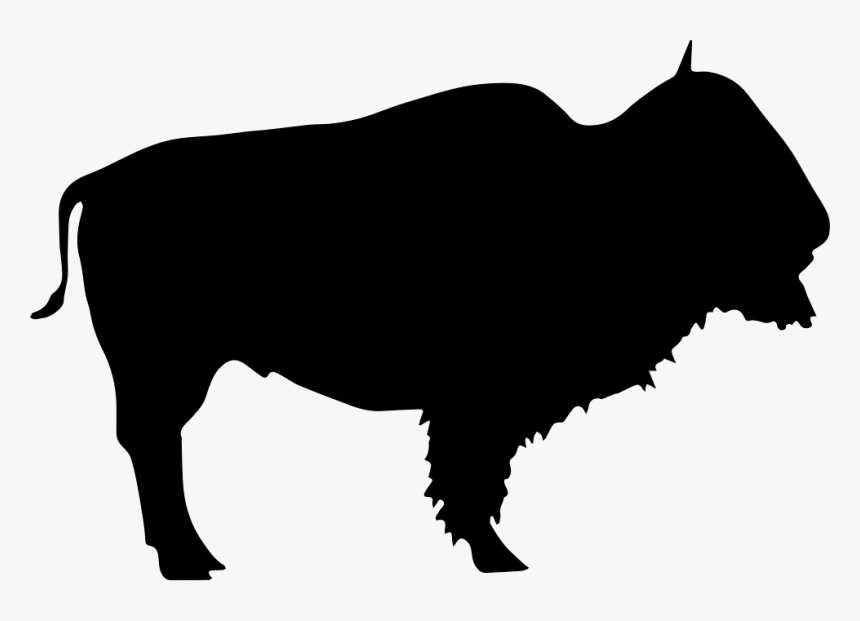 Vector Black And White Stock Bull Svg Buffalo - Silhueta De Bufalo, HD Png Download, Free Download