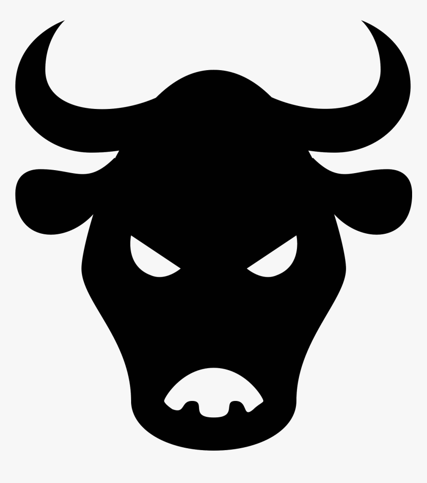 Vector Bull Icon - Ox Face Silhouette, HD Png Download, Free Download