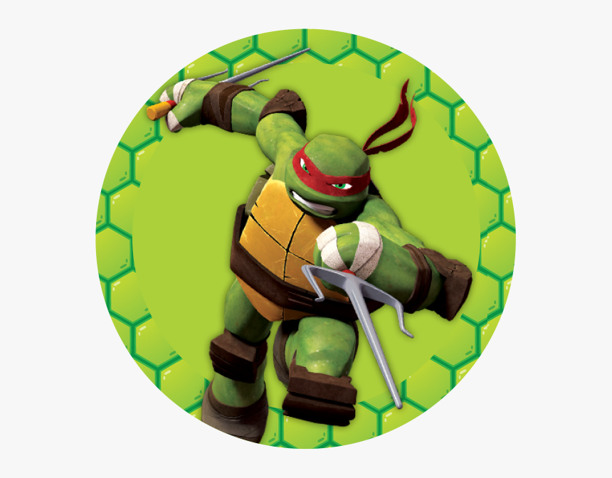 Ninja Turtles, Toppers Or Free Printable Candy Bar - Raphael Ninja Turtle Transparent, HD Png Download, Free Download