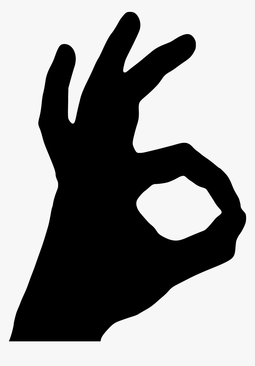 Transparent Ok Hand Png - Transparent Background Ok Hand Sign, Png Download, Free Download