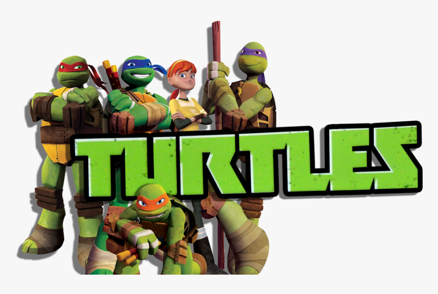 Ninja Turtles Clipart Logo - Teenage Mutant Ninja Turtles With April, HD Png Download, Free Download