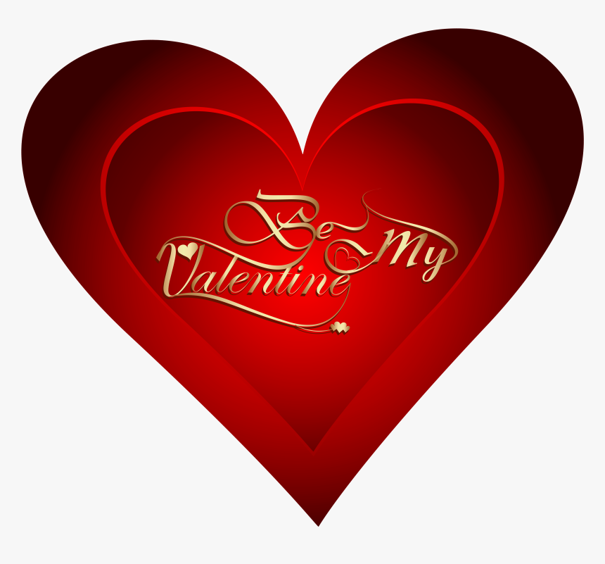 Be My Valentine Heart Png Clipart Image - Heart Be My Valentine, Transparent Png, Free Download