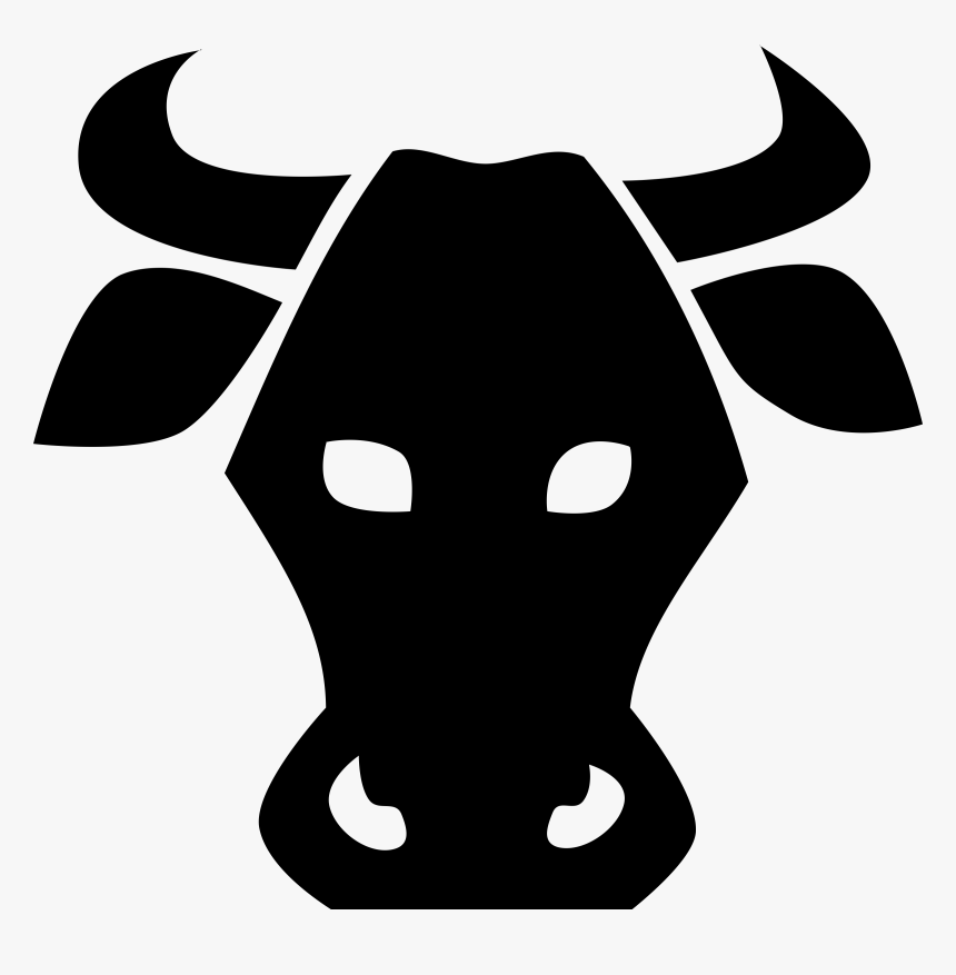 Longhorn Silhouette Clipart - Cow Head Silhouette Png, Transparent Png, Free Download