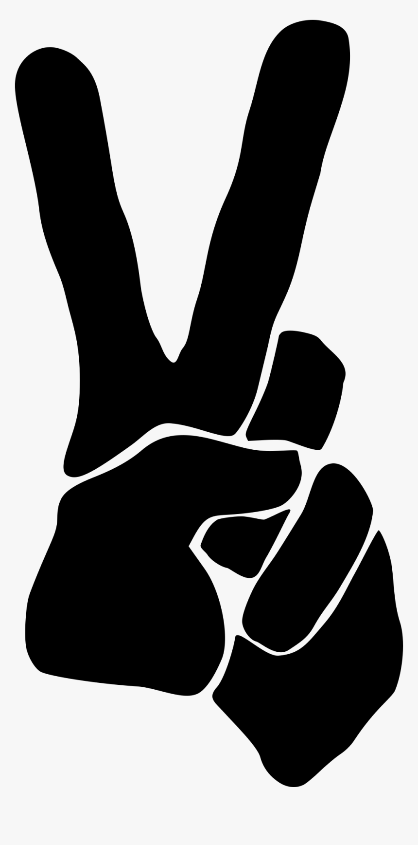 Peace Big Image Png - Hand With Peace Sign Transparent, Png Download, Free Download