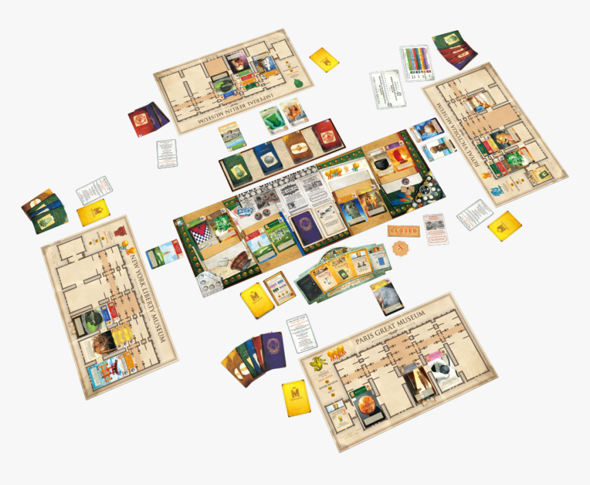 A Full Game Of Museum, Complete With Individual Player - Museum Holy Grail Games, HD Png Download, Free Download