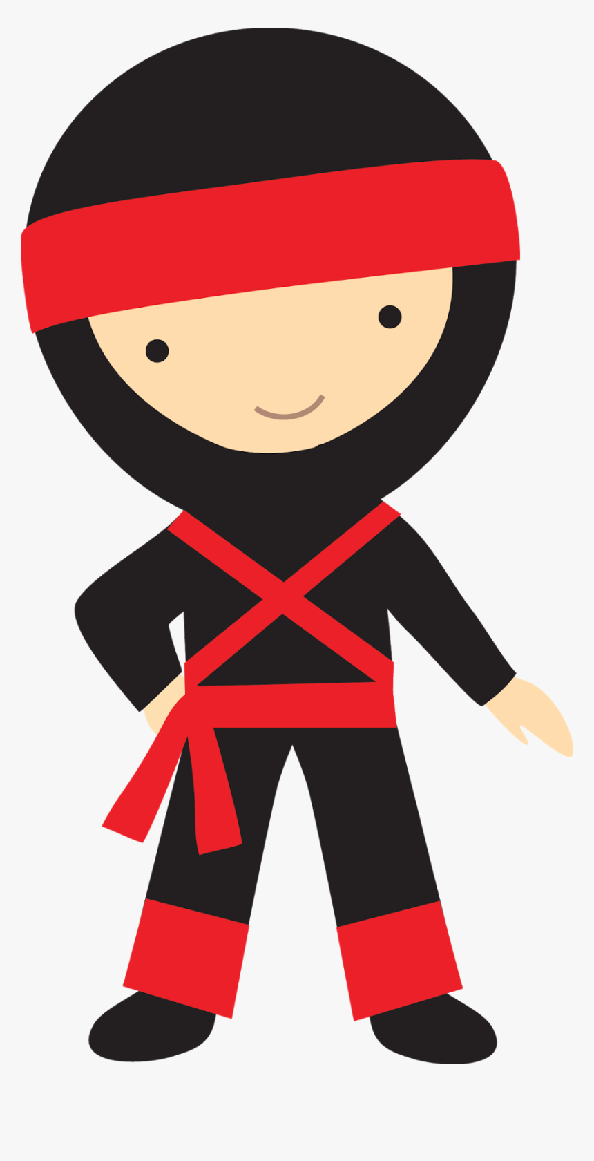 28 Collection Of Ninja Clipart Transparent Background - Kid Ninja Clipart, HD Png Download, Free Download