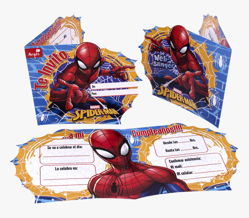 Tarjetas De Invitación Hombre Araña, HD Png Download, Free Download