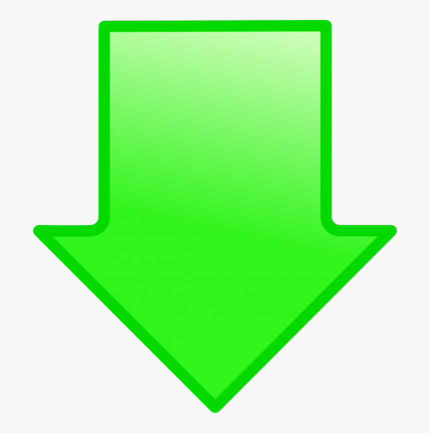 Clipart Down Arrow - Small Green Arrow Down, HD Png Download, Free Download