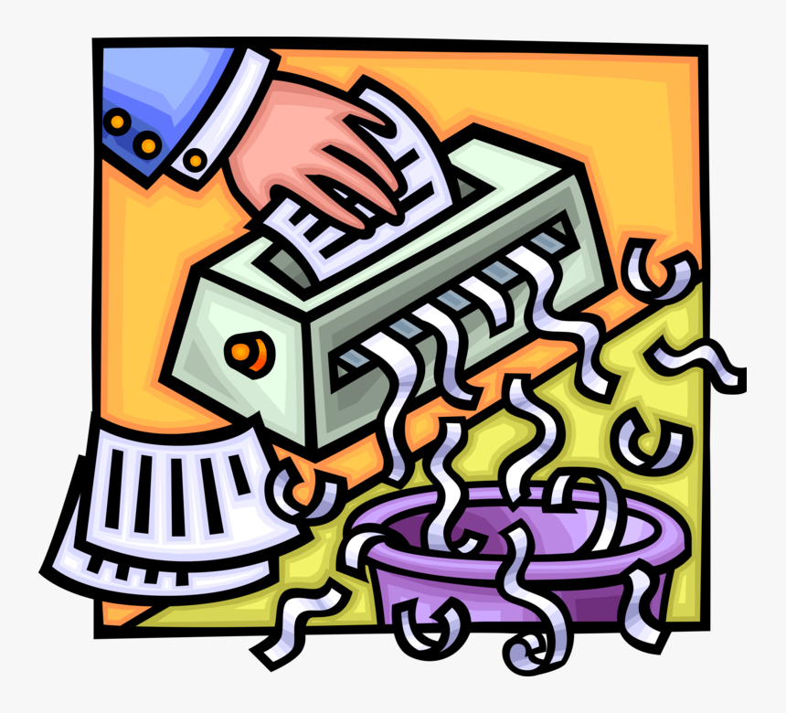 Transparent Paper Shredding Clipart - Shredding Paper Clip Art, HD Png Download, Free Download