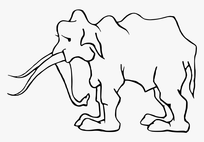 Old Elephant Stander Clip Arts - Old Elephant Clipart, HD Png Download, Free Download