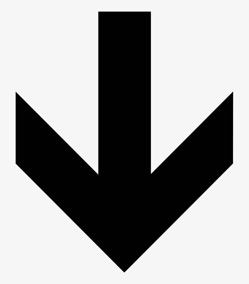 Small Arrow Png - Black Down Arrow Png, Transparent Png, Free Download