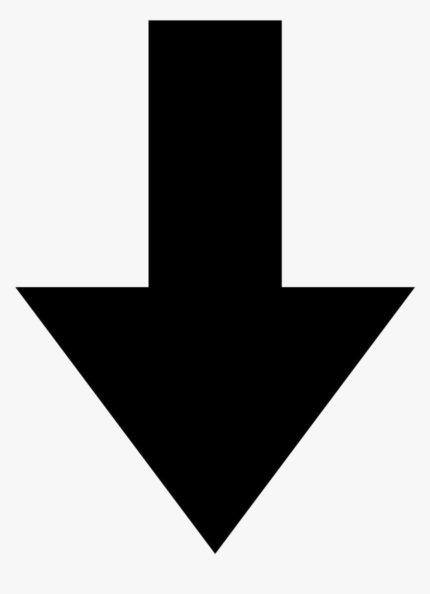 Guess The Emoji Arrow Pointing Down The Emoji - Black Down Arrow Png, Transparent Png, Free Download