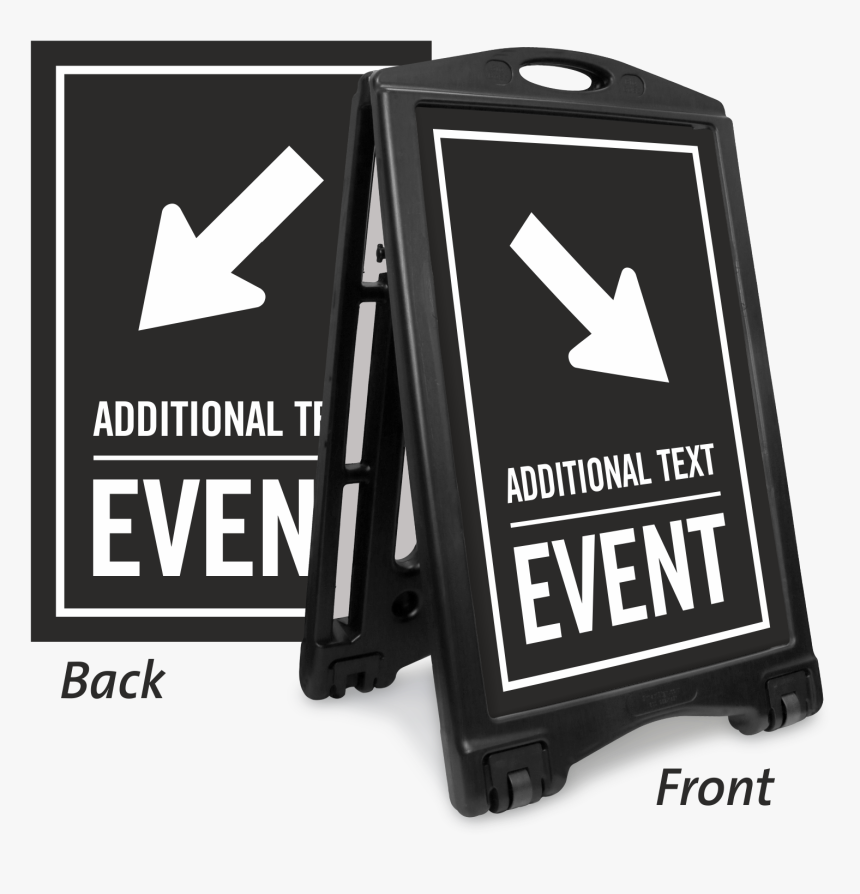Down Arrow Pointing Right Event Parking Sidewalk Sign - Please Pull Forward Sign, HD Png Download, Free Download