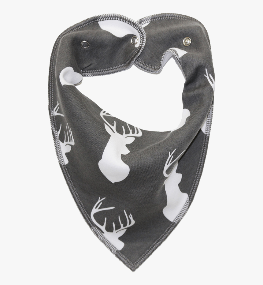 Stag Print Grey Dog Bandana - Scarf, HD Png Download, Free Download