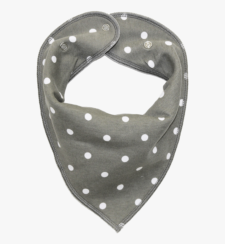 Grey Polka Dot Dog Bandana - Polka Dot, HD Png Download, Free Download