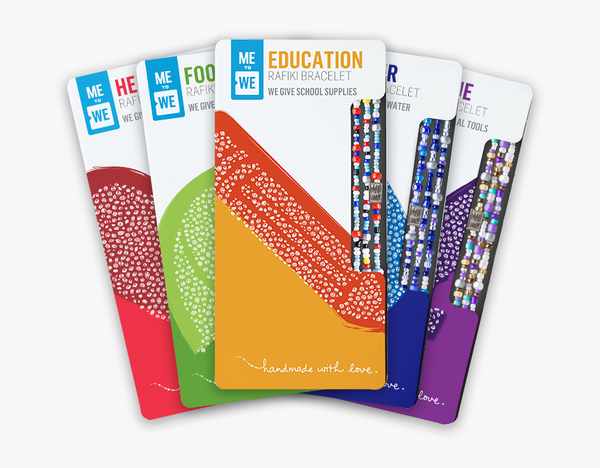 Me To We Education Impact Rafiki Bracelet , Png Download - Education Me To We Bracelets, Transparent Png, Free Download