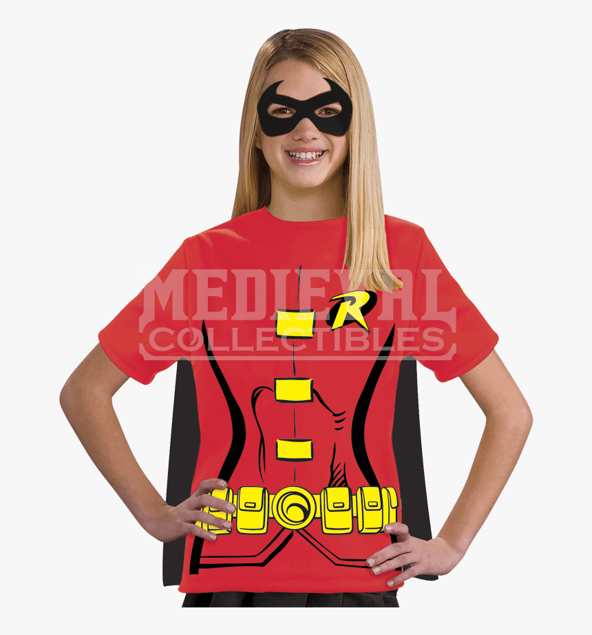 Transparent Robin Mask Png - Robin Shirt Costume, Png Download, Free Download