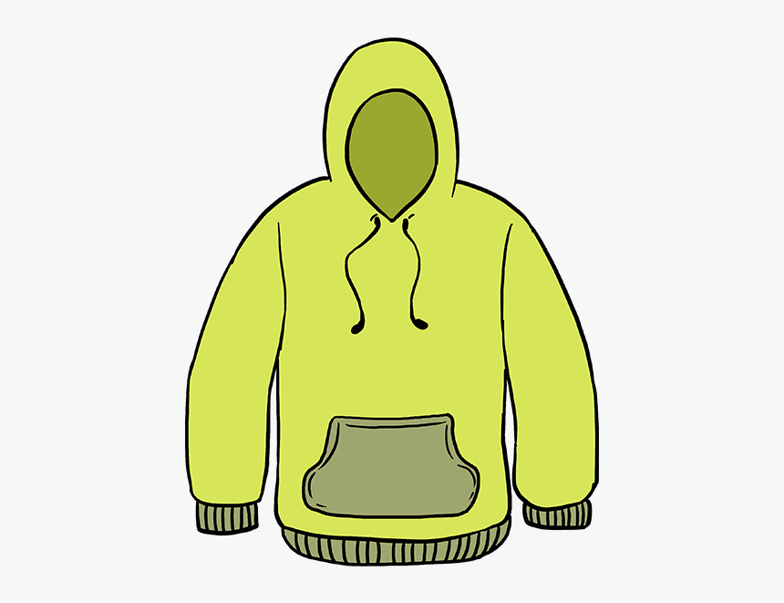 How To Draw A Hoodie - Easy To Draw Hoodie, HD Png Download, Free Download