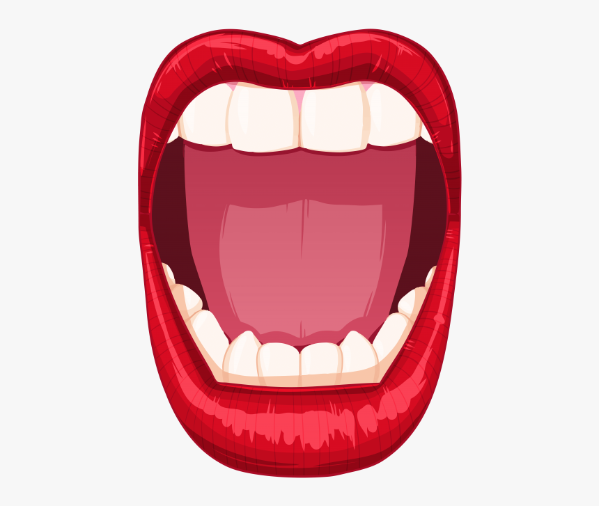 Mouth Png Transparent Images - Open Mouth Cartoon Drawing, Png Download, Free Download