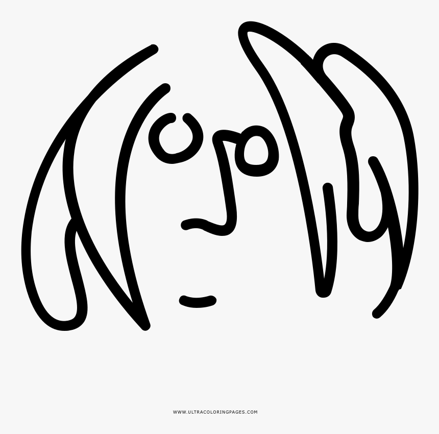 John Lennon Coloring Page, HD Png Download, Free Download