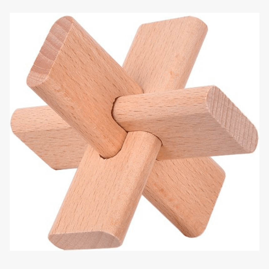 Educational Toys Interesting Unlock Wooden Puzzle Ab2532 - Puzzle, HD Png Download, Free Download