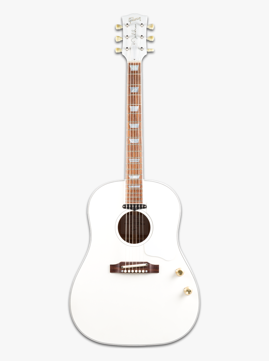 Gibson White Acoustic Guitar, HD Png Download, Free Download