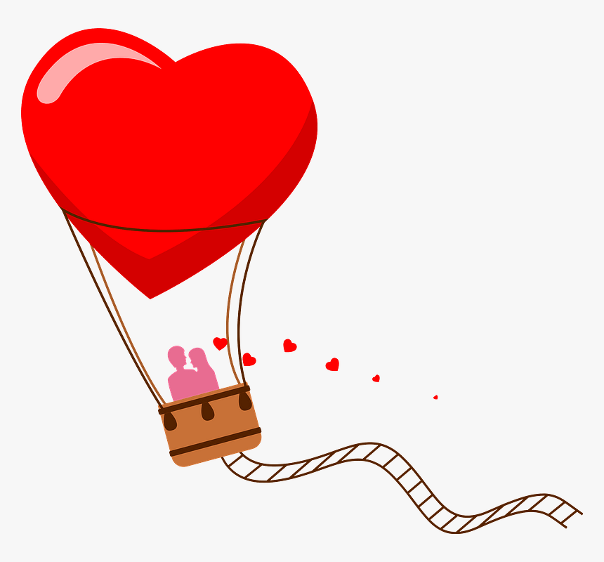 Valentine"s Day Hot Air Balloon Clipart - Feliz Dia Del Amor Mi Cielo Te Amo, HD Png Download, Free Download