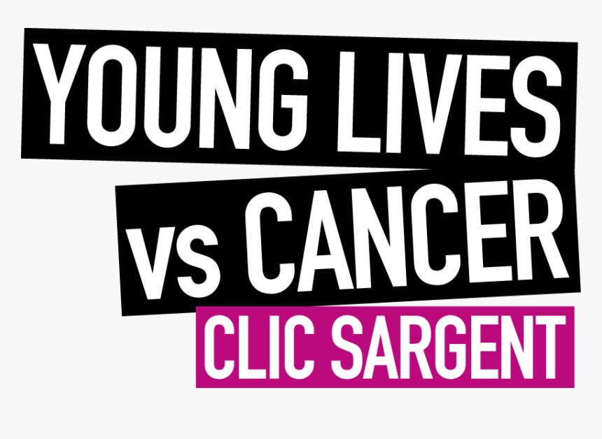 Clic Sargent Strap Logo 2017 - Young Lives Vs Cancer Clic Sargent, HD Png Download, Free Download