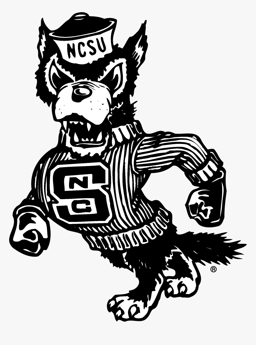 Ncsu Wolfpack Logo Black And White - Transparent Nc State Logo Png, Png Download, Free Download