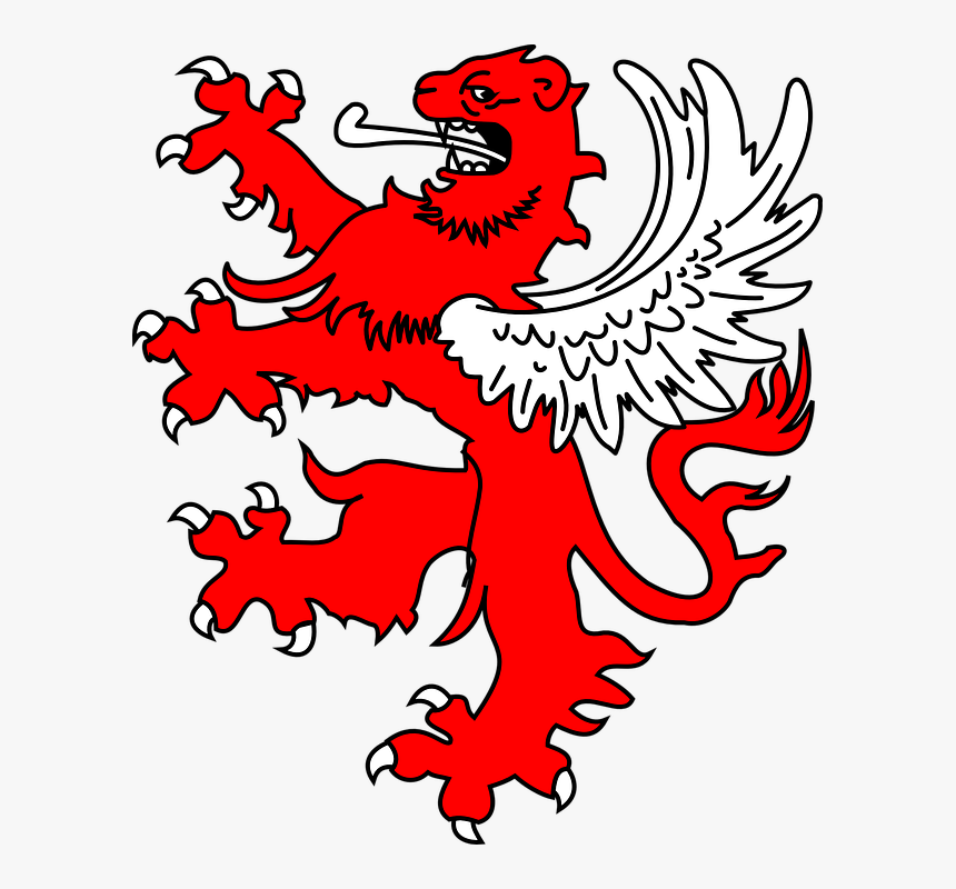 Heraldic Lion Png, Transparent Png, Free Download