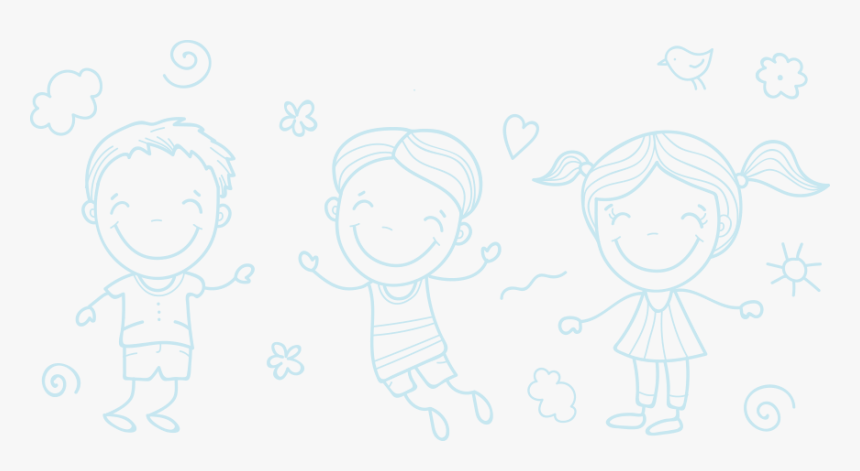 Happy Kid Background - Sketch, HD Png Download, Free Download