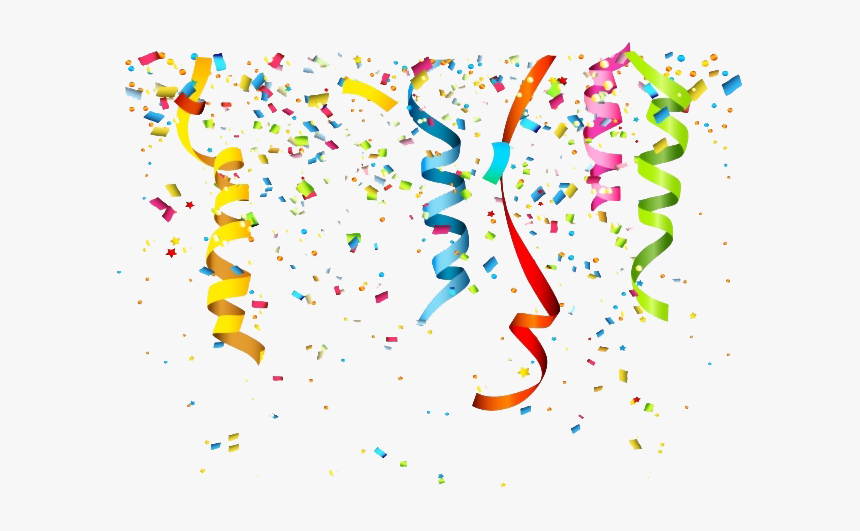 Birthday Confetti Transparent Background Png - Transparent Background Confetti Png, Png Download, Free Download