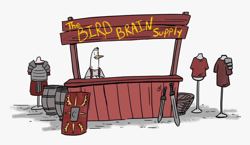 The Bird Brain Supply - Cartoon, HD Png Download, Free Download